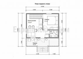 Zanimiva dvonadstropna hiša 6x6 s teraso in panoramskim oknom