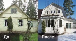 Rekonstrukcija podeželske hiše ali vile