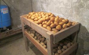 Shranjevanje krompir v stanovanje in hišo
