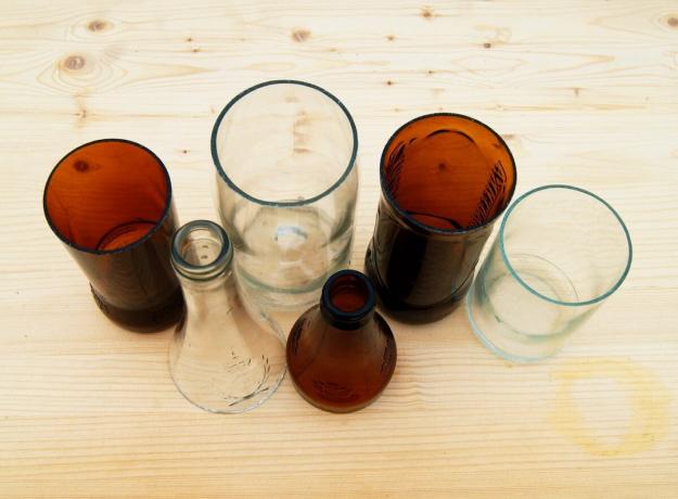 kako zmanjšati steklenici doma